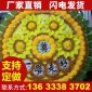 清明小花圈仿真布花圈2米祭祀用品批发市场殡葬丧葬用品折叠花圈